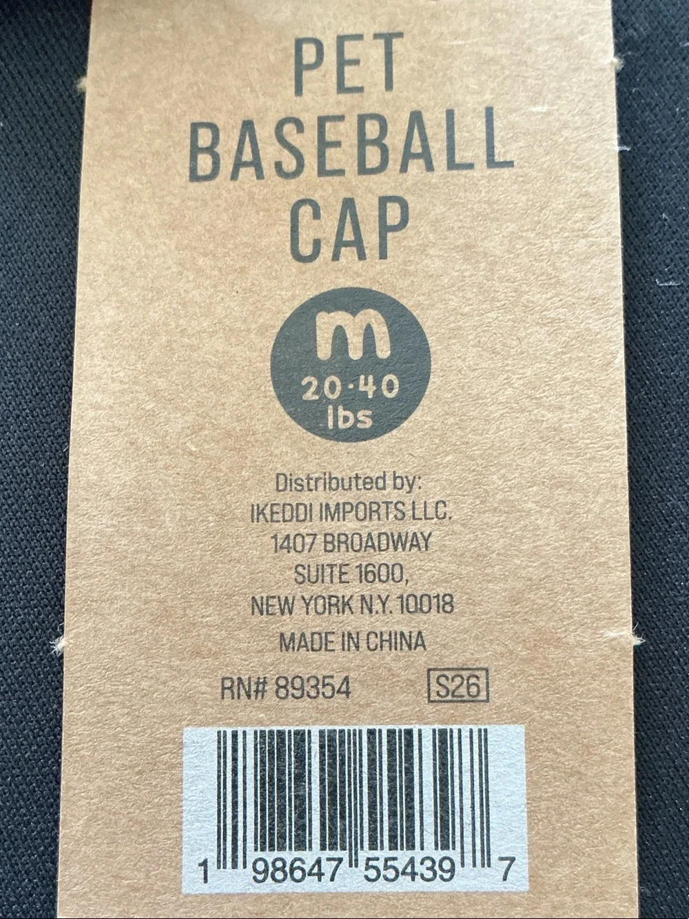 Pets Collection - Ruff Day Blue & Cream Pet Baseball Cap